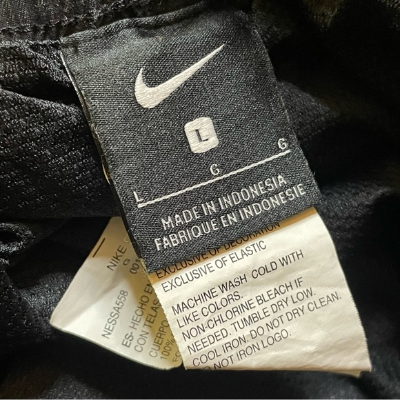 Men’s Nike Shorts Black Athletic Shorts Drawstring Waist, Lined, Pockets Large - Picture 4 of 8